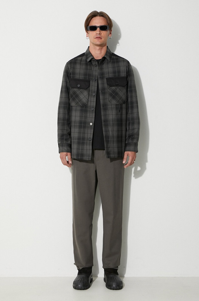 Μπουφάν Neil Barett LOOSE BICOLOR FLAP POCKET PADDED PBCS024C.V041C.888 γκρί AW23