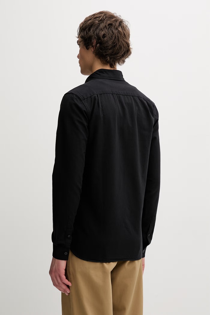 Дрехи Памучна риза Fred Perry M5516.R88 черен