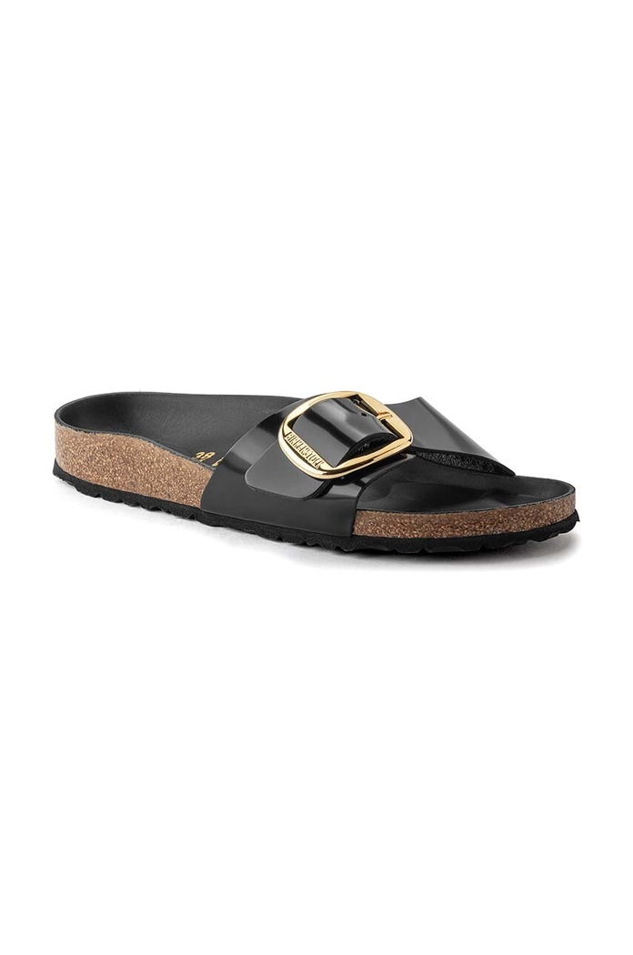 Birkenstock ciabatte slide in pelle Madrid 1022541 nero SS26
