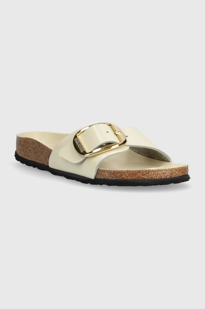 Kožené pantofle Birkenstock Madrid 1025298 béžová SS25