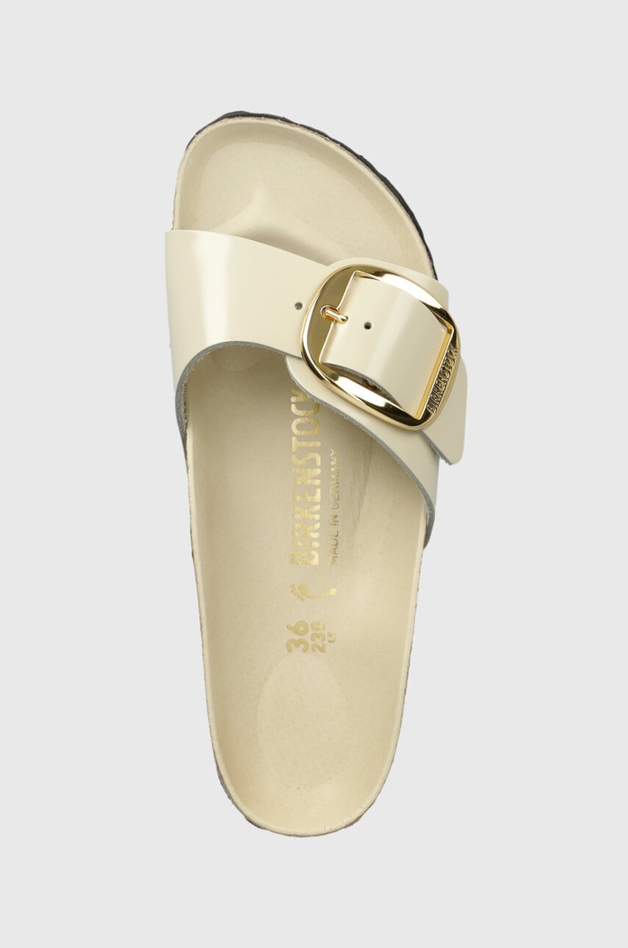 Kožené pantofle Birkenstock Madrid béžová 1025298