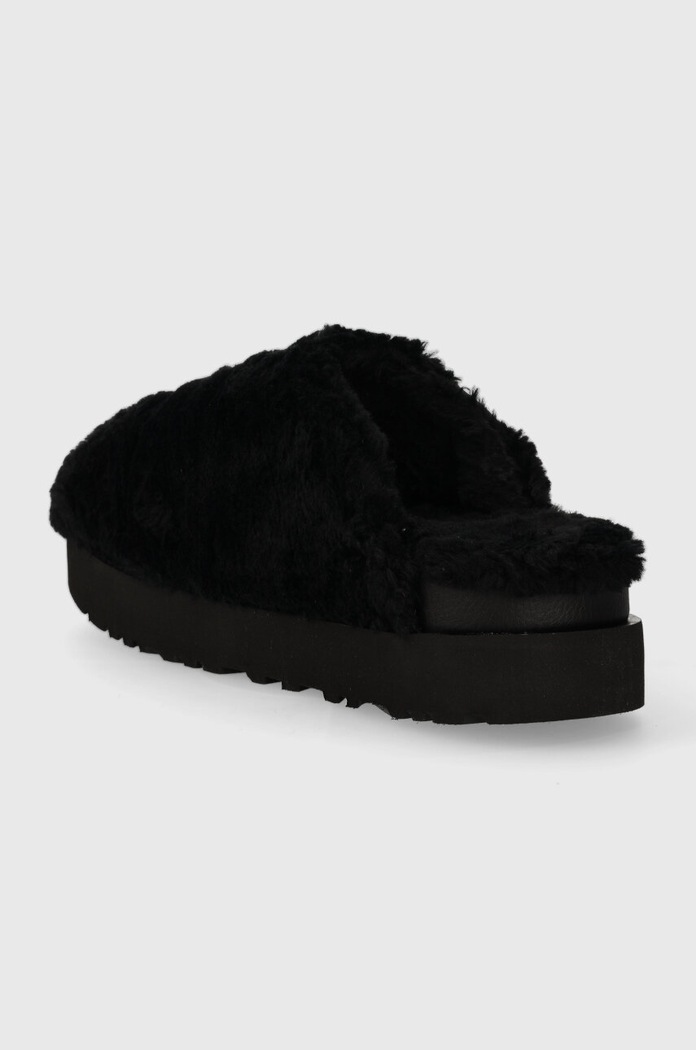 Cipők UGG gyapjú papucs Fuzz Sugar Slide 1135132.BLK fekete