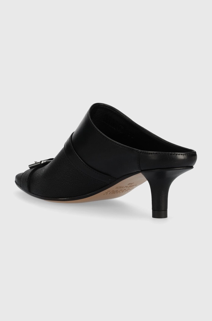 Shoes MM6 Maison Margiela leather heels Slipper S66WX0056 black