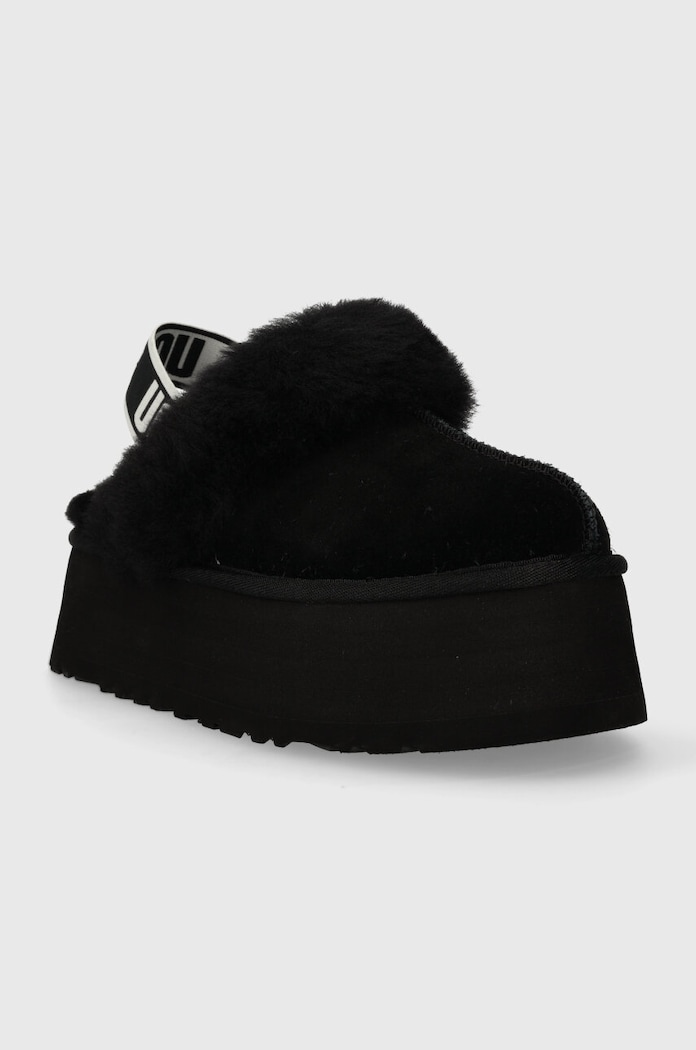 UGG velúr papucs W FUNKETTE 1113474.BLK fekete AW25