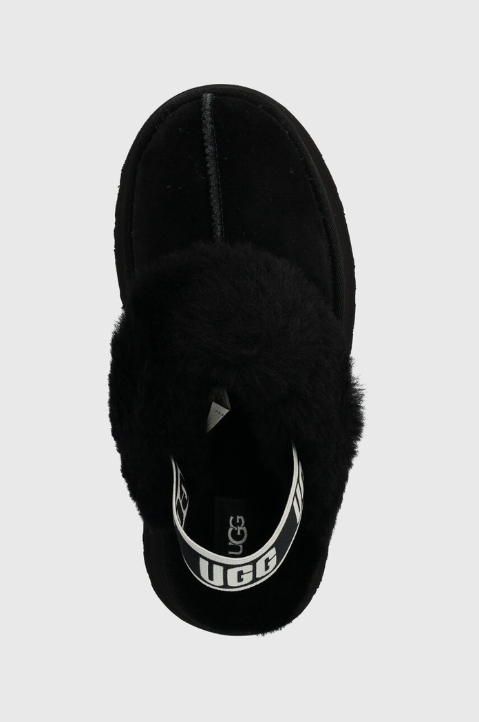 UGG velúr papucs W FUNKETTE fekete 1113474.BLK