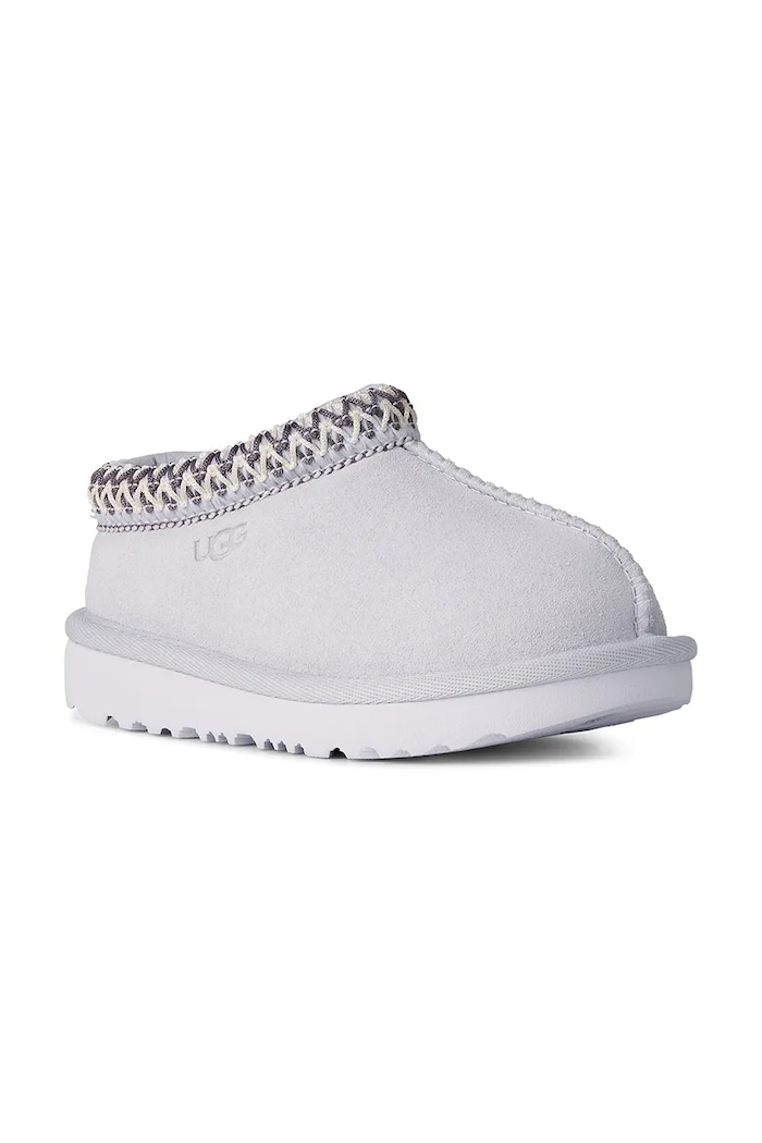 UGG papuče detské semišové T TASMAN II 1019066T biela AA00