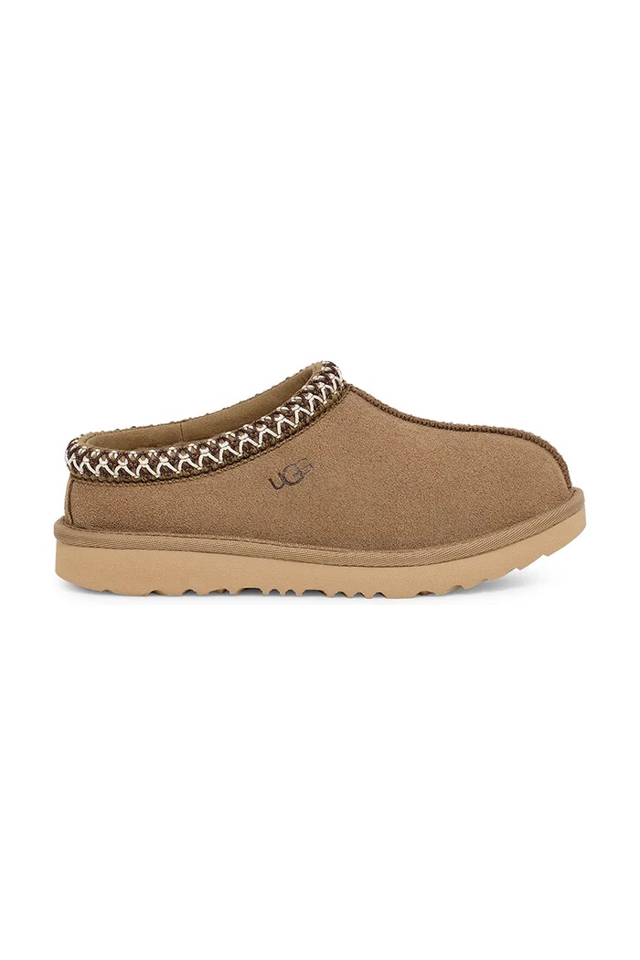 UGG papuče detské semišové T TASMAN II zelená 1019066T