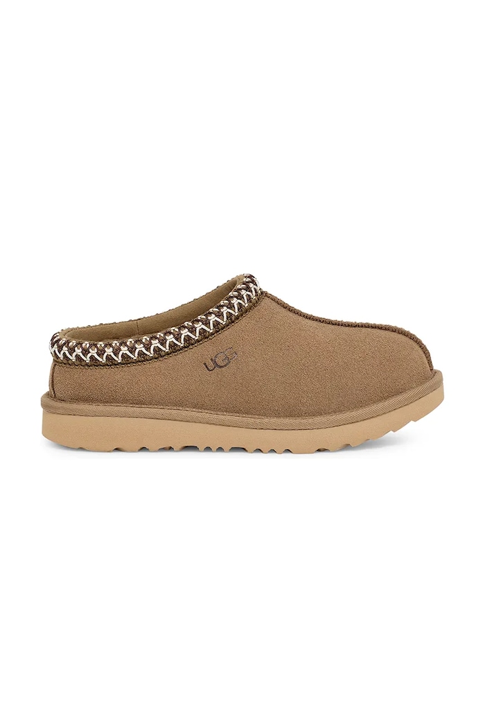 UGG papuče detské semišové T TASMAN II zelená 1019066T