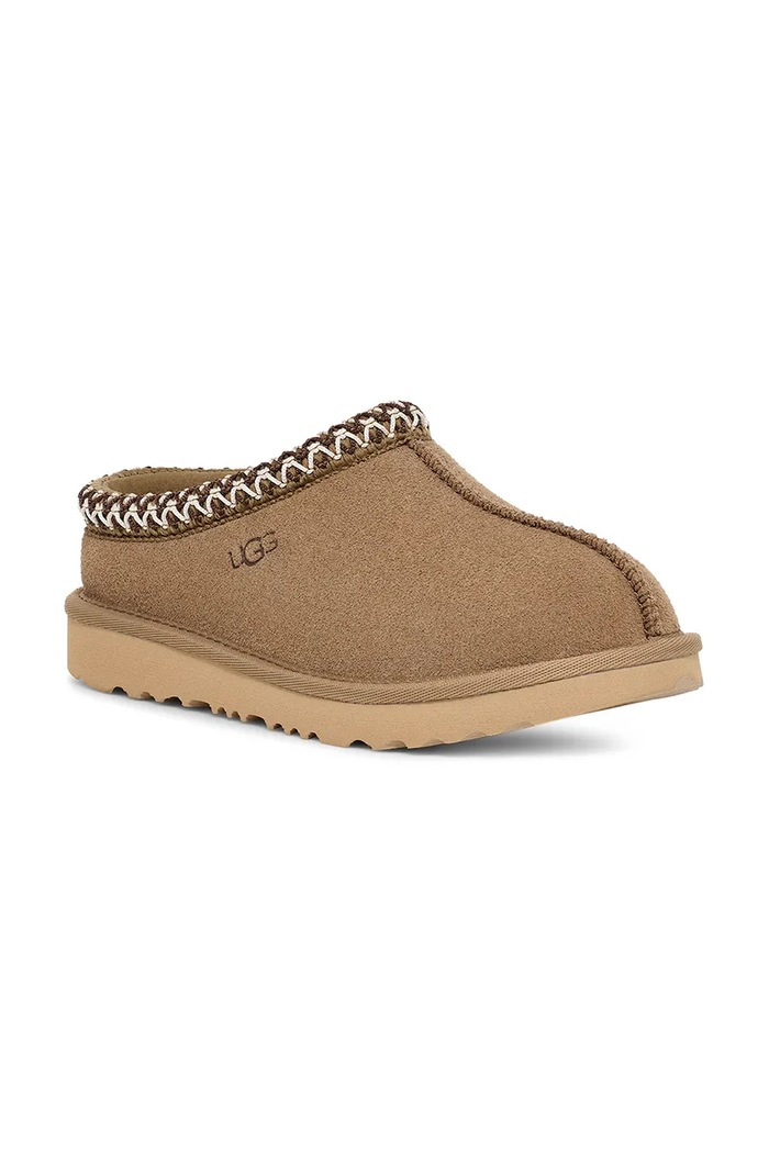 UGG papuče detské semišové T TASMAN II 1019066T zelená AA00