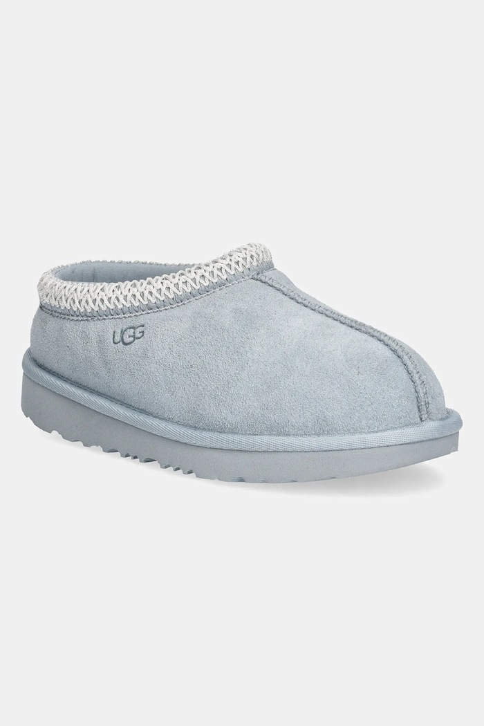 UGG пантофи за деца от велур T TASMAN II син 1019066T