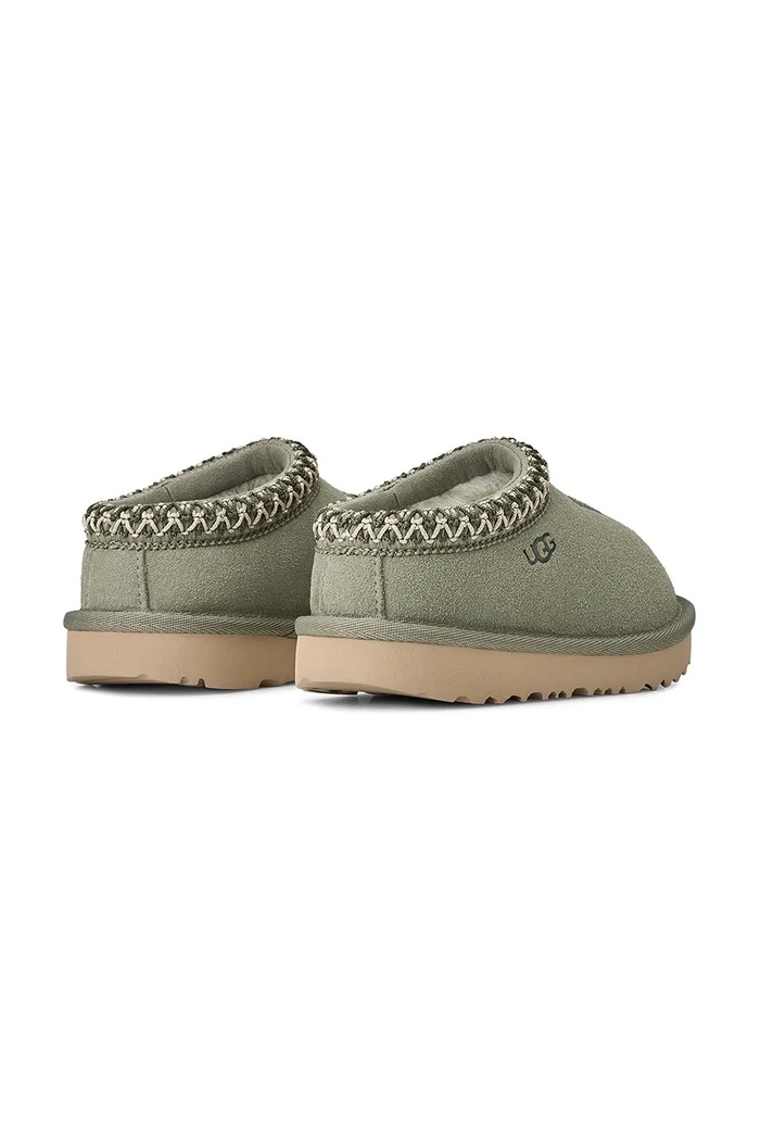Dziewczynka UGG Kapcie dziecięce zamszowe TASMAN II 1019066T zielony