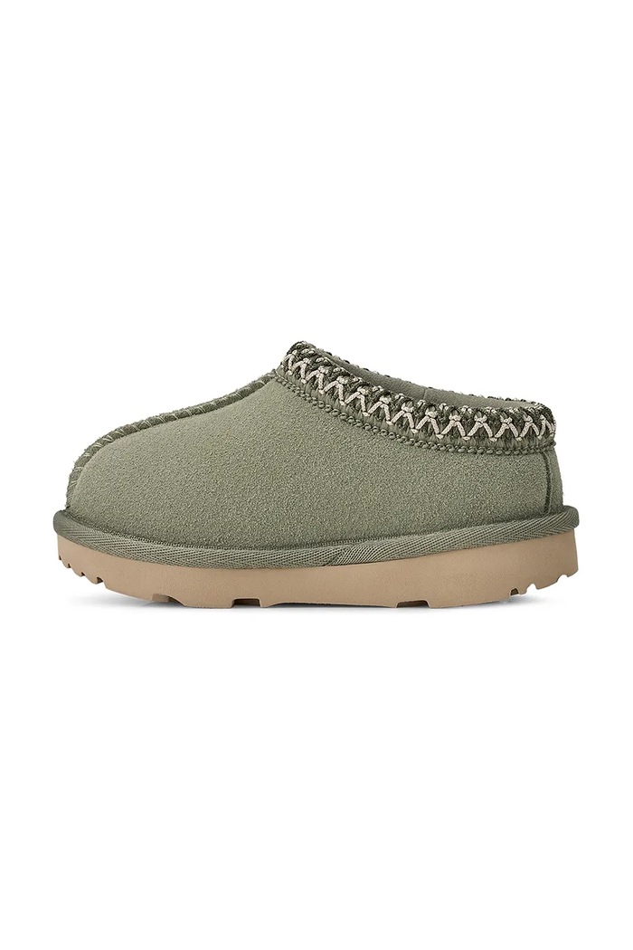 Kapcie dziecięce zamszowe TASMAN II UGG 1019066T zielony