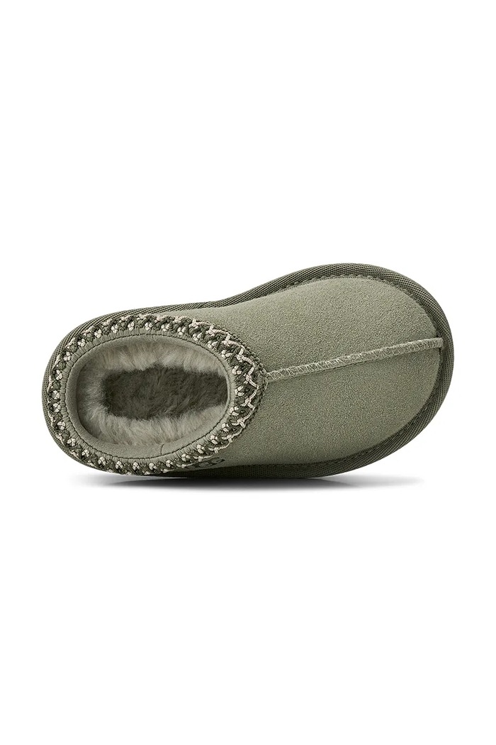 Kapcie dziecięce zamszowe TASMAN II UGG zielony 1019066T