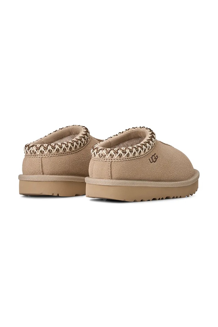 Dziewczynka UGG Kapcie dziecięce zamszowe TASMAN II 1019066T beżowy
