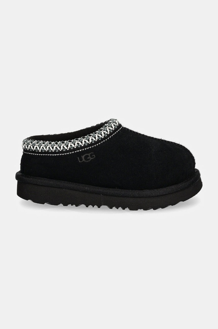 UGG papuče detské semišové T TASMAN II 1019066T čierna AA00
