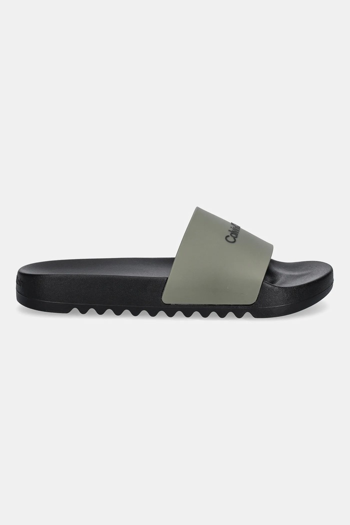 Natikači Calvin Klein CHUNCKY POOL SLIDE R HM0HM01063 zelena AW25