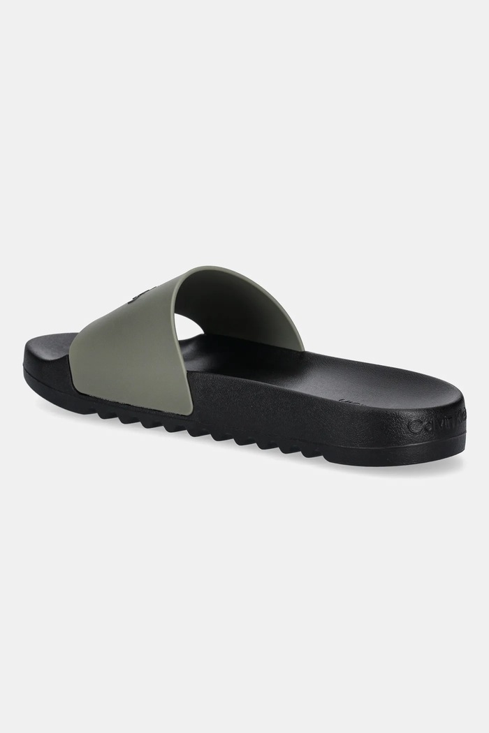 Obutev Natikači Calvin Klein CHUNCKY POOL SLIDE R HM0HM01063 zelena