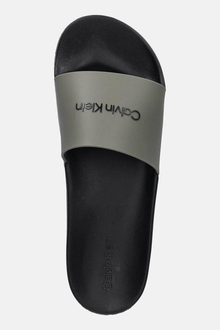 Natikači Calvin Klein CHUNCKY POOL SLIDE R zelena HM0HM01063