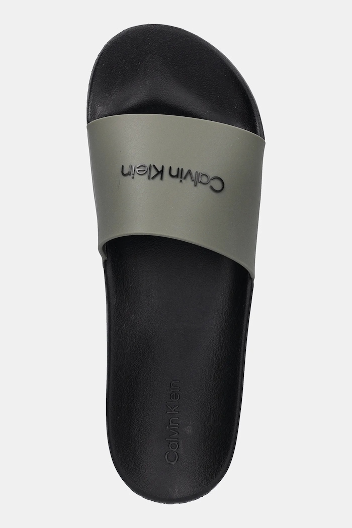 Natikači Calvin Klein CHUNCKY POOL SLIDE R zelena HM0HM01063