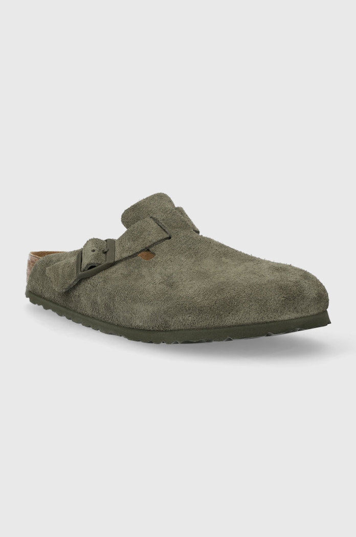 Велурени чехли Birkenstock 1024721 зелен SS25