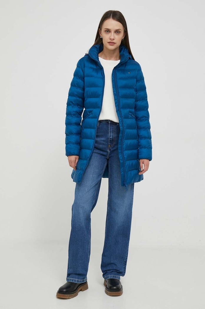 Bunda Tommy Hilfiger WW0WW39221 modrá AW23