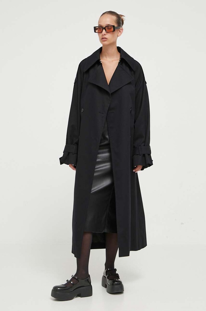 Kabát HUGO 50493526 čierna AW23