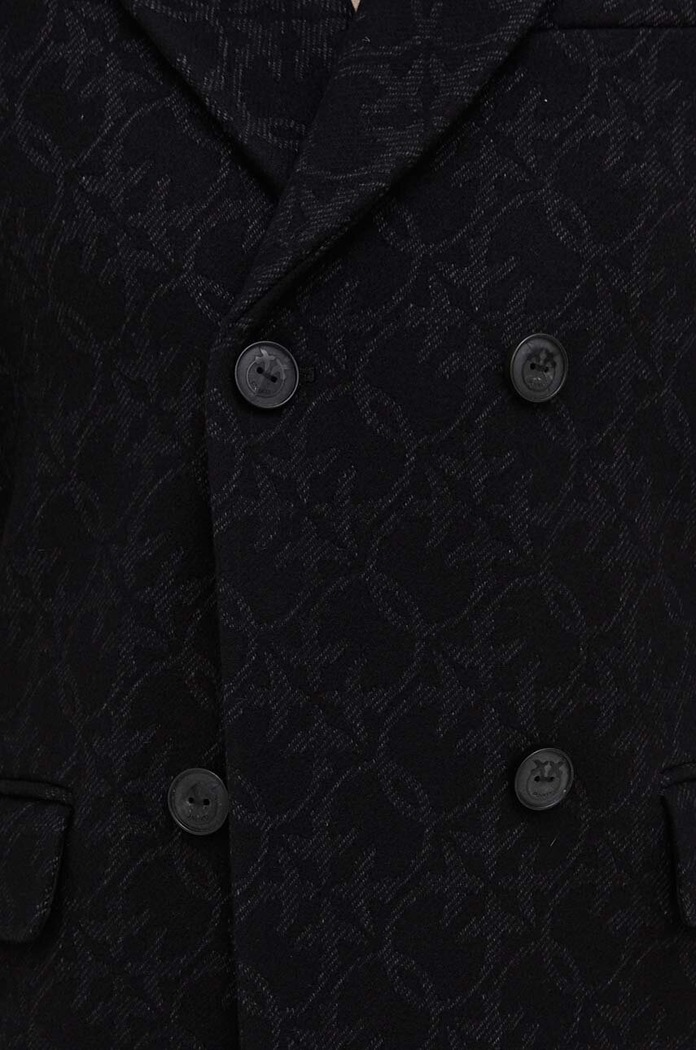 Pinko płaszcz wełniany 101874.Y82W czarny