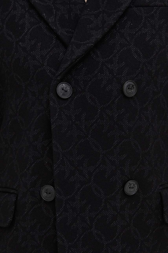 Pinko płaszcz wełniany 101874.Y82W czarny