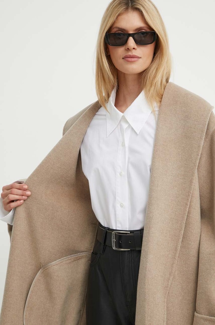 By Malene Birger płaszcz wełniany Q71360005Z