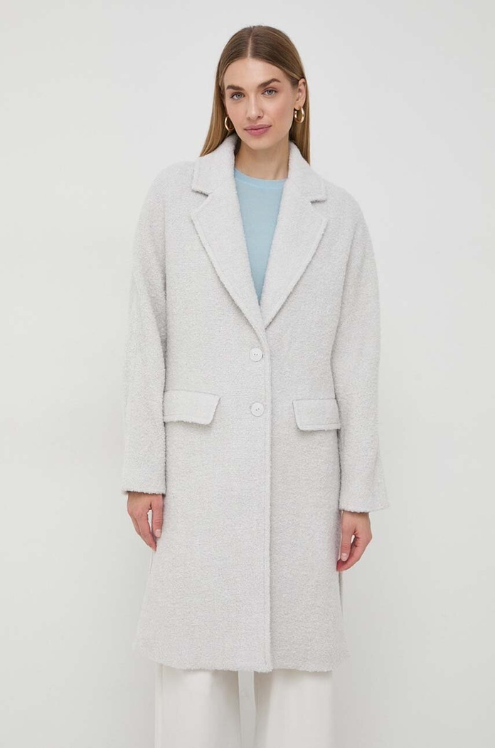 Пальто з домішкою вовни Patrizia Pepe 2O0106.A363 сірий AW23