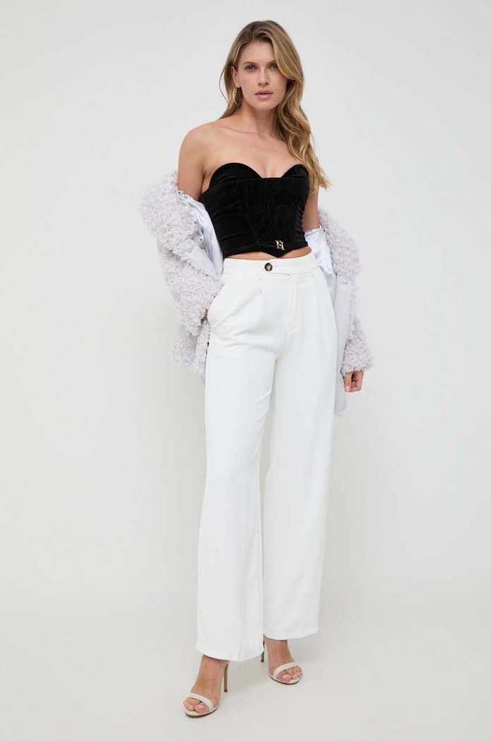 Παλτό Patrizia Pepe 2O0116.E009 γκρί AW23