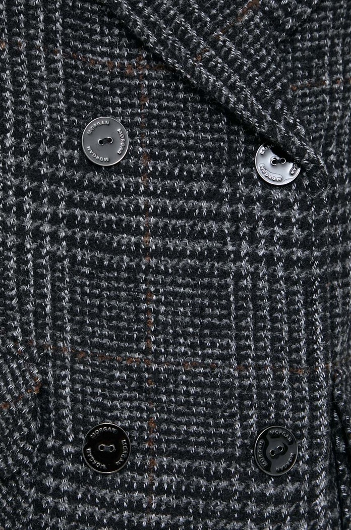 Płaszcz z domieszką wełny Morgan szary GIMAT.GRIS.ANTHRACITE