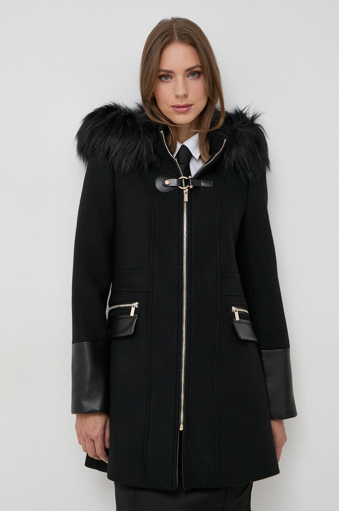 Morgan palton de lana GSIBIL.NOIR negru AW23