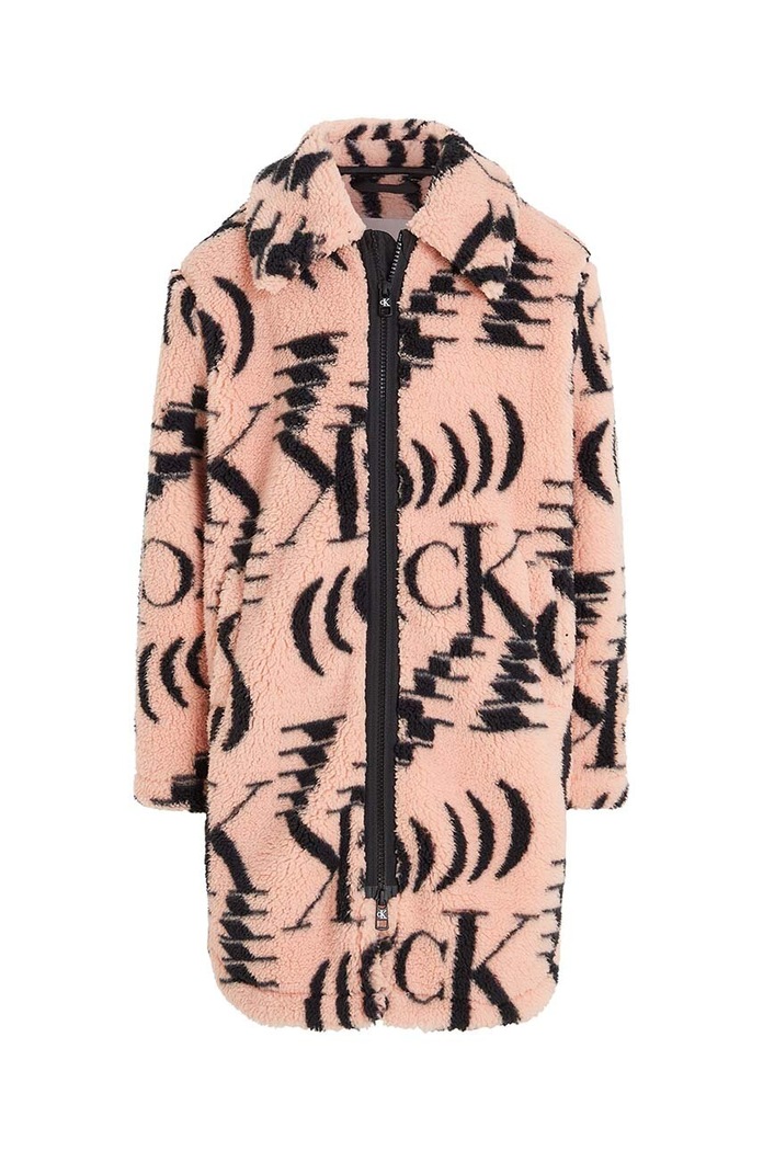 Detský kabát Calvin Klein Jeans IG0IG02055.9BYX ružová AW23