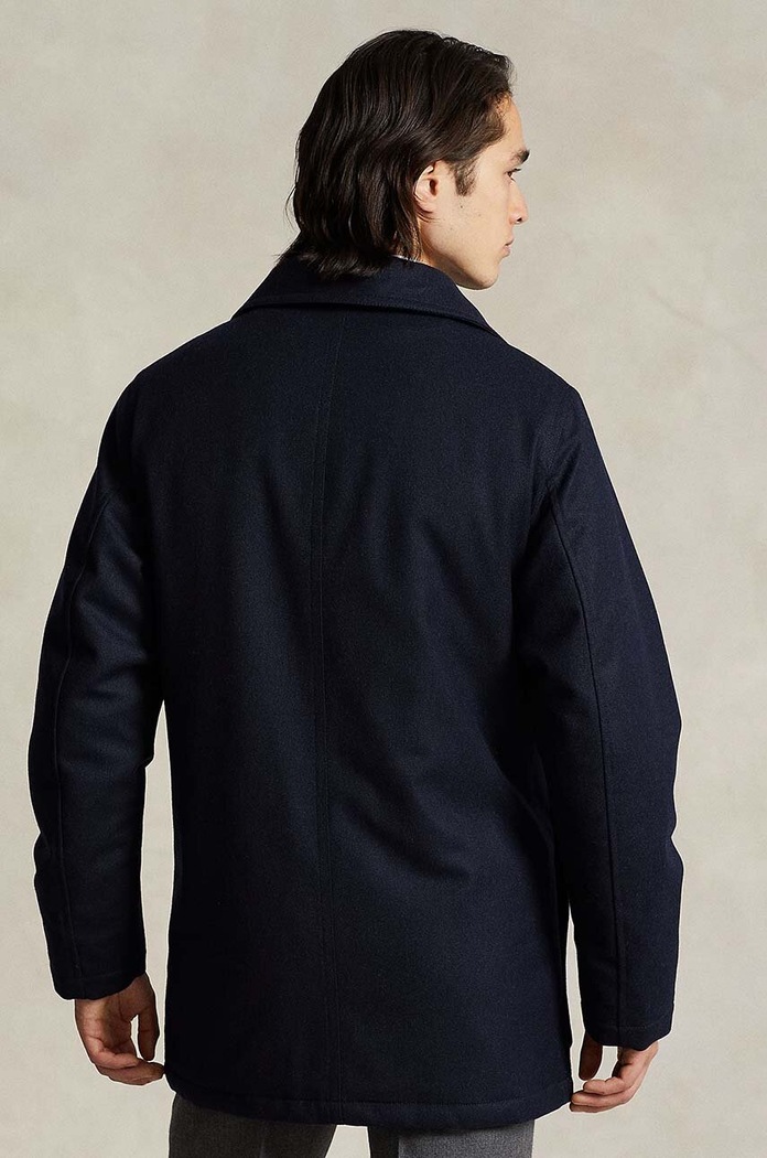 Polo Ralph Lauren cappotto in lana 710930952 blu navy AW23