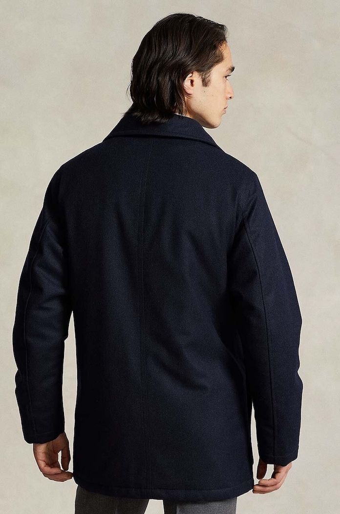 Polo Ralph Lauren cappotto in lana 710930952 blu navy AW23