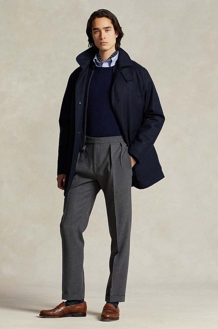 Abbigliamento Polo Ralph Lauren cappotto in lana 710930952 blu navy