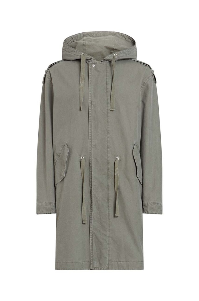 AllSaints płaszcz bawełniany Comiso MC013Z