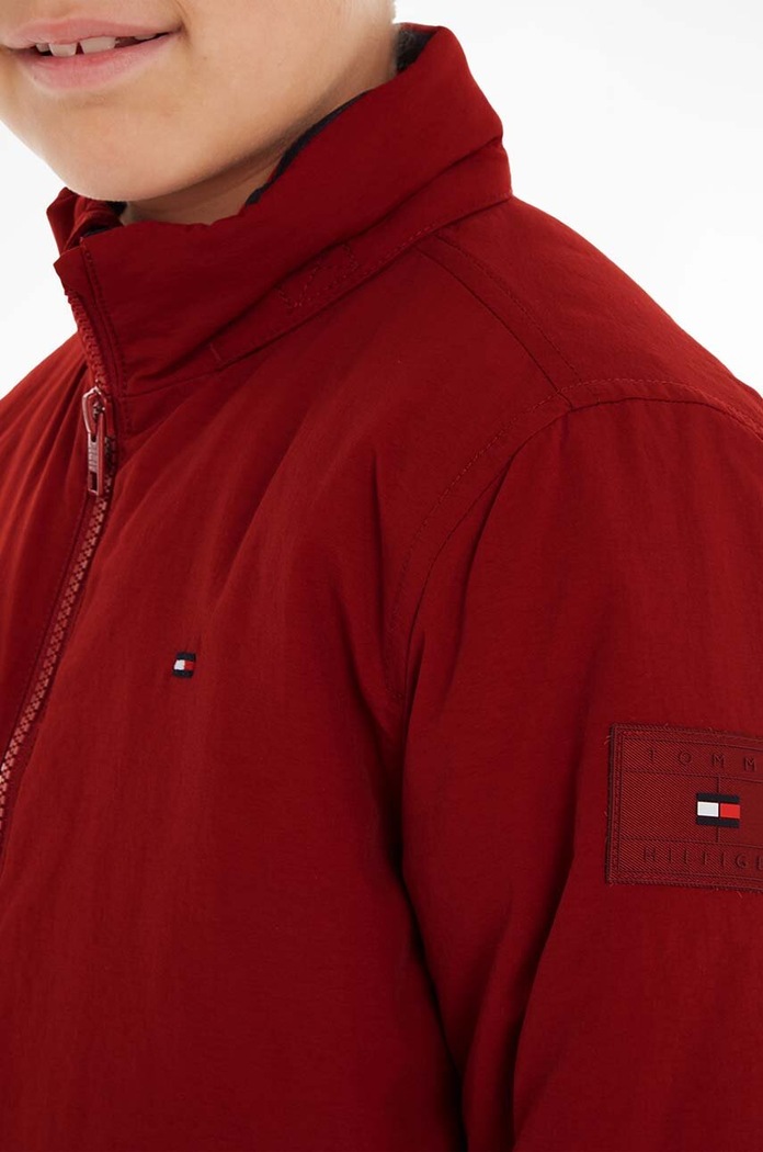 Dječja jakna Tommy Hilfiger KB0KB08337.128.176.9BYX bordo