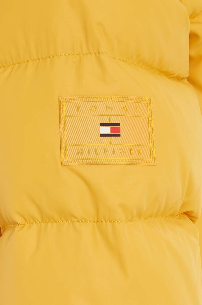 Detská páperová bunda Tommy Hilfiger žltá KB0KB08341.74.122.9BYX