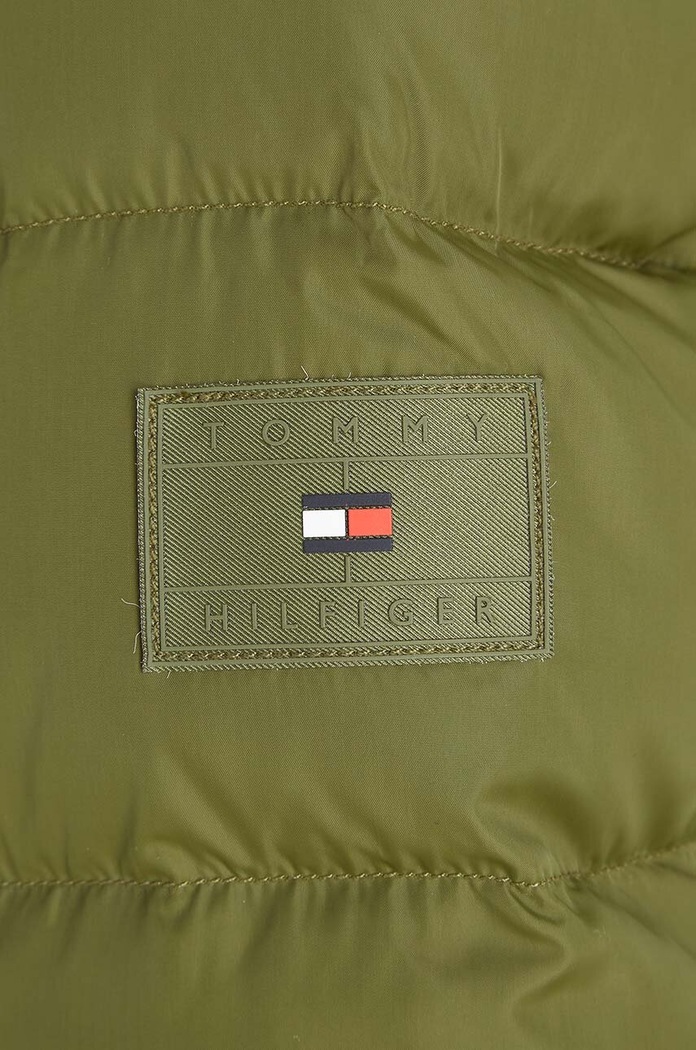 Detská páperová bunda Tommy Hilfiger zelená KB0KB08341.74.122.9BYX