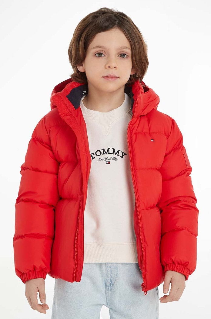 Tommy Hilfiger kurtka puchowa dziecięca pozostałe czerwony KB0KB08341.128.176.9BYX