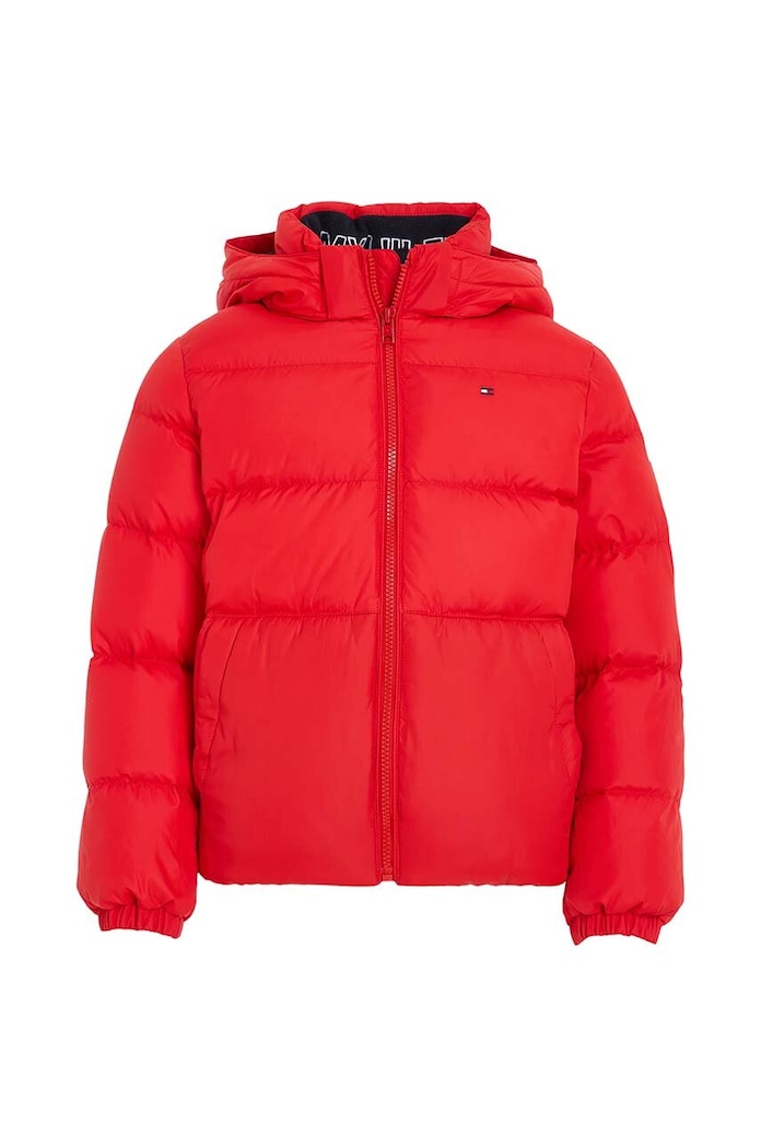 Tommy Hilfiger kurtka puchowa dziecięca KB0KB08341.128.176.9BYX czerwony AW23
