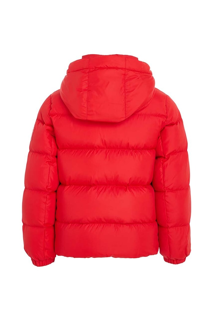 Chłopiec Tommy Hilfiger kurtka puchowa dziecięca KB0KB08341.128.176.9BYX czerwony