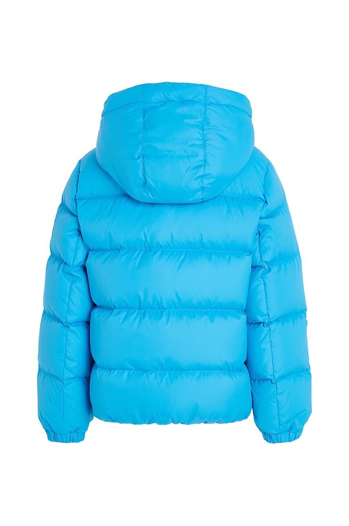 Chłopiec Tommy Hilfiger kurtka puchowa dziecięca KB0KB08341.128.176.9BYX niebieski