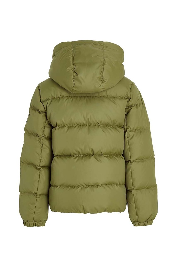 Chłopiec Tommy Hilfiger kurtka puchowa dziecięca KB0KB08341.128.176.9BYX zielony
