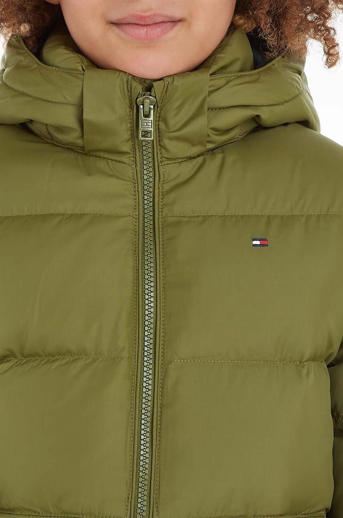 Tommy Hilfiger kurtka puchowa dziecięca KB0KB08341.128.176.9BYX zielony