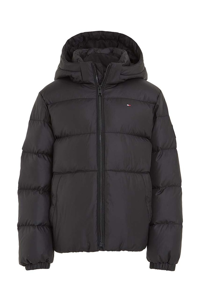 Detská páperová bunda Tommy Hilfiger KB0KB08341.128.176.9BYX čierna AW23