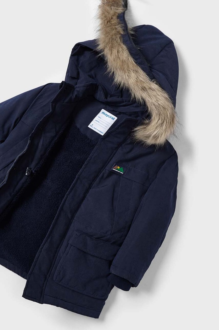 Mayoral parka 4439.5E.Mini.9BYX blu navy AW23