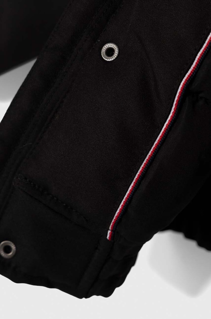 Παιδικό μπουφάν Tommy Hilfiger KB0KB08562.128.176.9BYX μαύρο